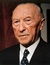 первый федеральный канцлер ФРГ Конрад Аденауэр